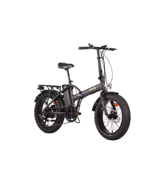 Bicicletă electrică 20” cadru aluminiu, 7 viteze Shimano, frâne pe disc, baterie 10.4Ah