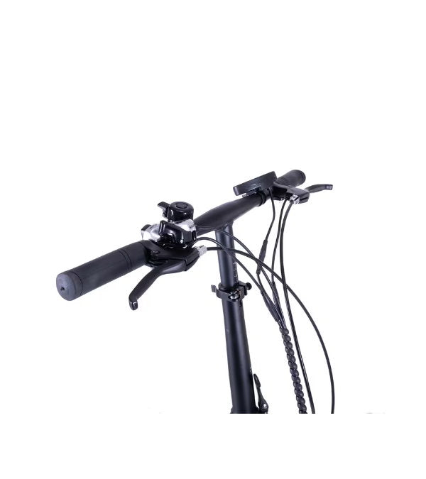 Bicicletă electrică 20” cadru aluminiu, 7 viteze Shimano, frâne pe disc, baterie 10.4Ah