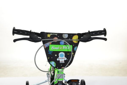 Bicicletă pentru băieți 14” Bottari Cosmos verde fluorescent, MTB pentru copii cu design sportiv și ghidon ajustabil.