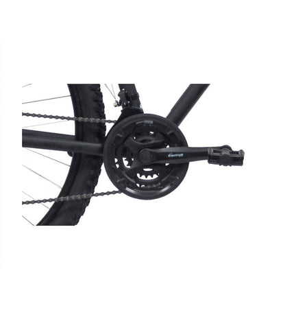 Bicicletă MTB bărbați 29” cadru aluminiu, 21 viteze Shimano TY21, frâne disc mecanic, galben/negru