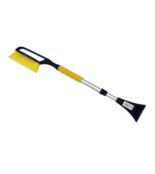 Racleta gheata cu perie zapada, maner aluminiu extensibil 77.5-100 cm