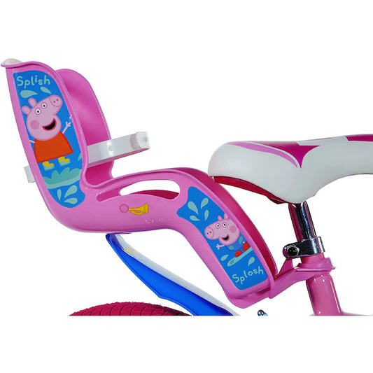 Bicicletă fete 14” Peppa Pig, roți ajutătoare, 3–5 ani