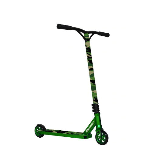 Trotineta  cu furca din aluminiu, Negru Verde, 690*600*870 mm, pentru baieti